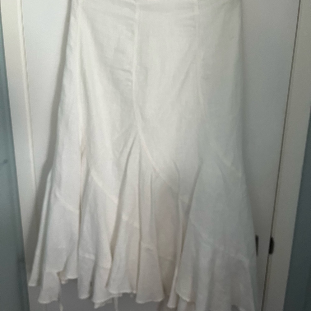 Classic White Maxi Skirt - Flowy A-Line Design